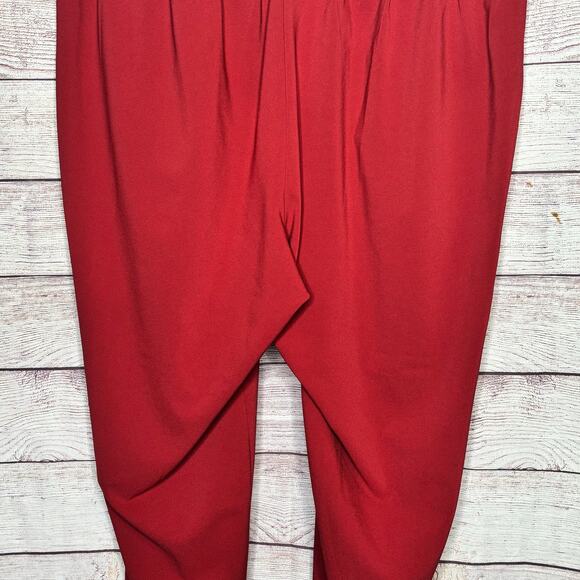 Torrid Pull on Cuffed Rusty Rose Trouser Stretch Pleat Front Pants Size 2 Plus - Picture 6 of 8